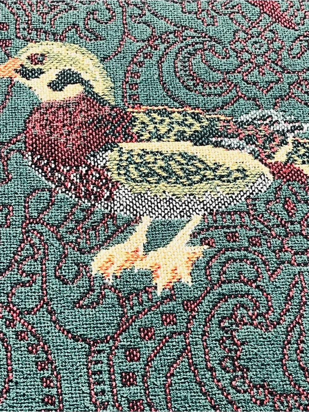 Vintage Goodwin Weavers Game Birds Tapestry Throw Blanket Plaid Duck Pheasant